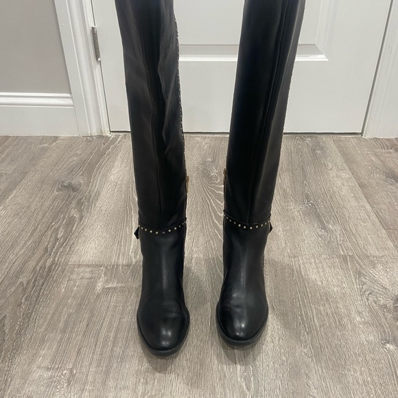 Knee-High Leather Boots Vince Camuto size 6 1/2 black - Picture 8 of 14